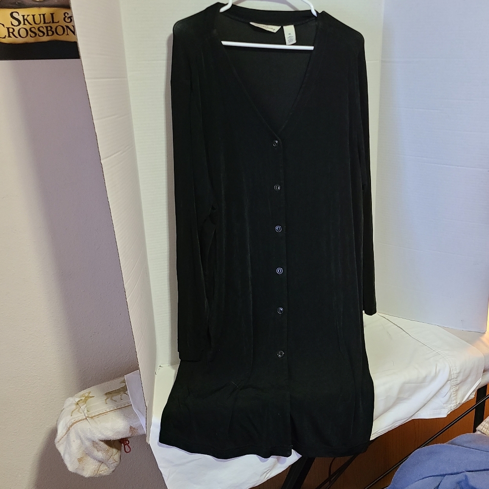 French Laundry Women's Size XL Luxury Designer Classic Black Dress